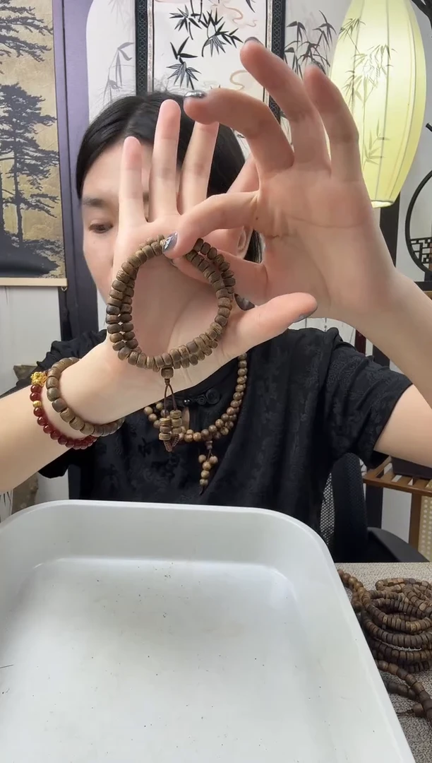 沉香手串6mm双圈随形手串多样性发一