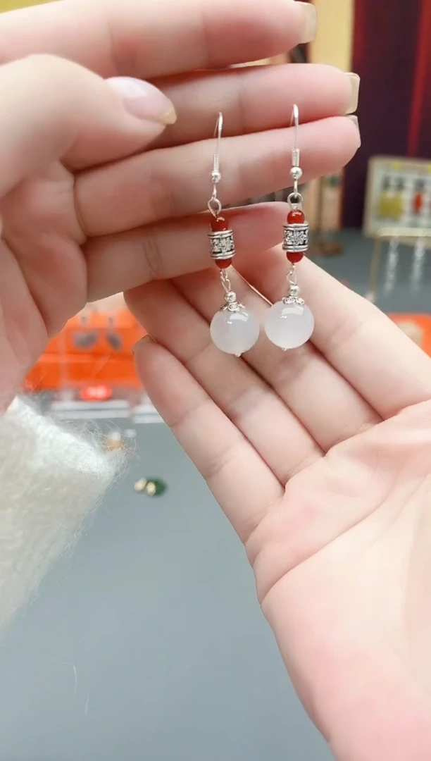 未镶嵌耳钉玛瑙/玉髓234