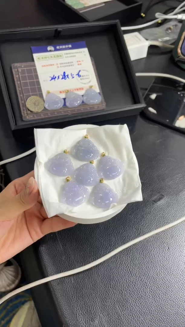 【闪购商品】翡翠挂件18K金镶嵌佛公FL11配绳/多样性发其一CP