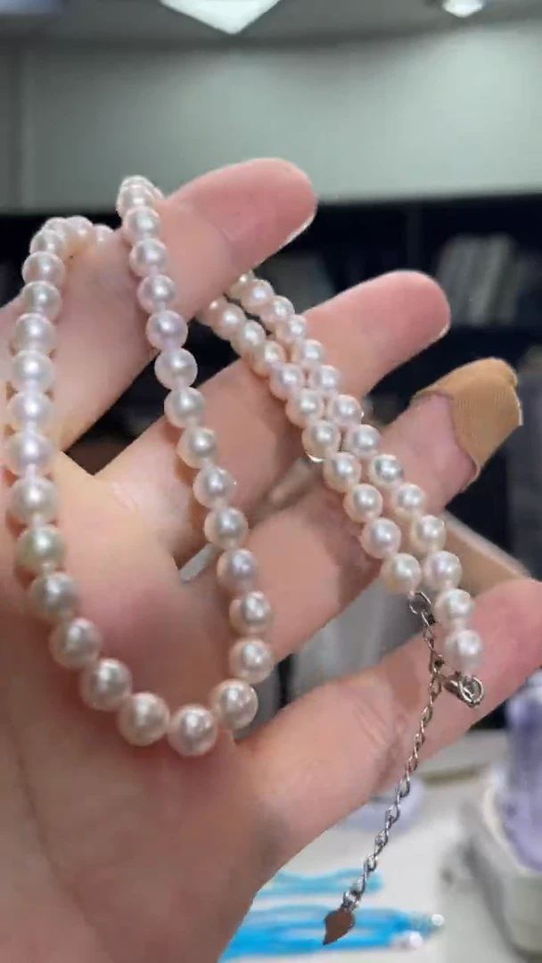 淡水珍珠未镶嵌项链珍珠项链