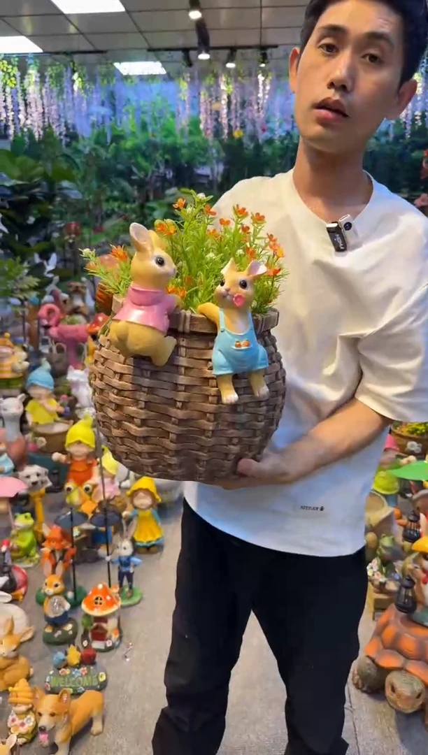 无花朵花园庭院摆件&00&