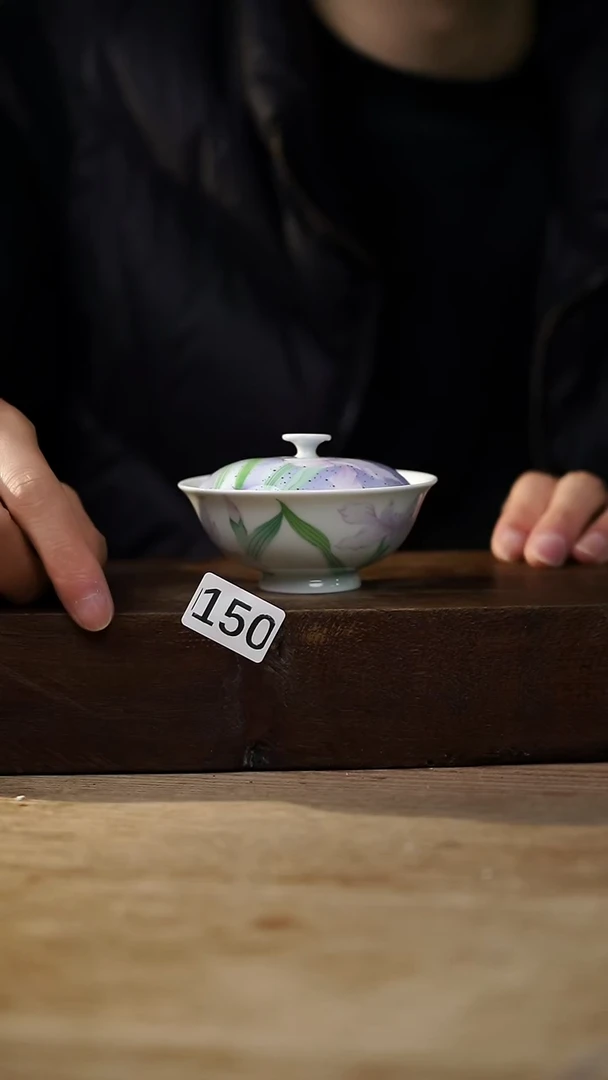 瓷片设计师手作！！！落单设计师福利！！盖碗