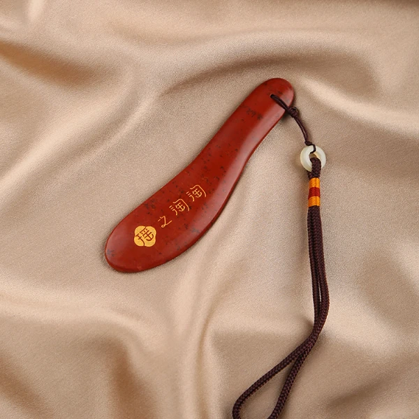 面部寸刮板泗滨红砭石面部护理提拉紧致身体刮痧板面部