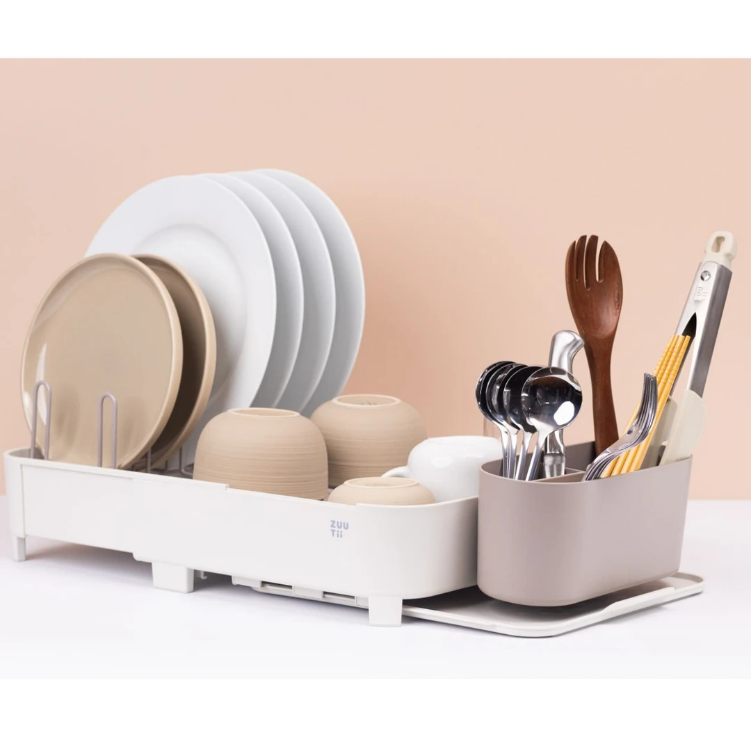 zuutii沥水架厨房置物架碟碗收纳架家用伸缩多层多功能防锈碗架