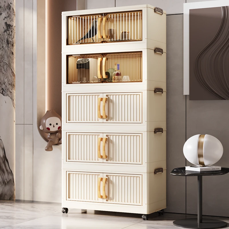 【拍四发五】竖纹50cm正宽XM多功能多层收纳柜儿童书籍整理柜免安装