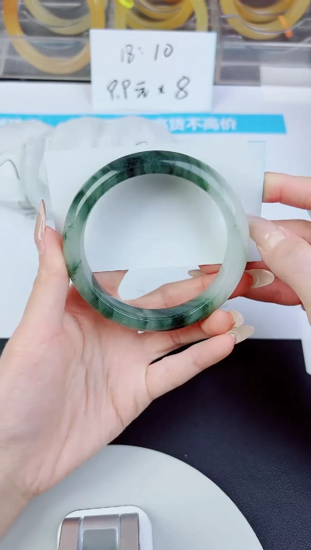 未镶嵌手镯石英质玉8--圈口60