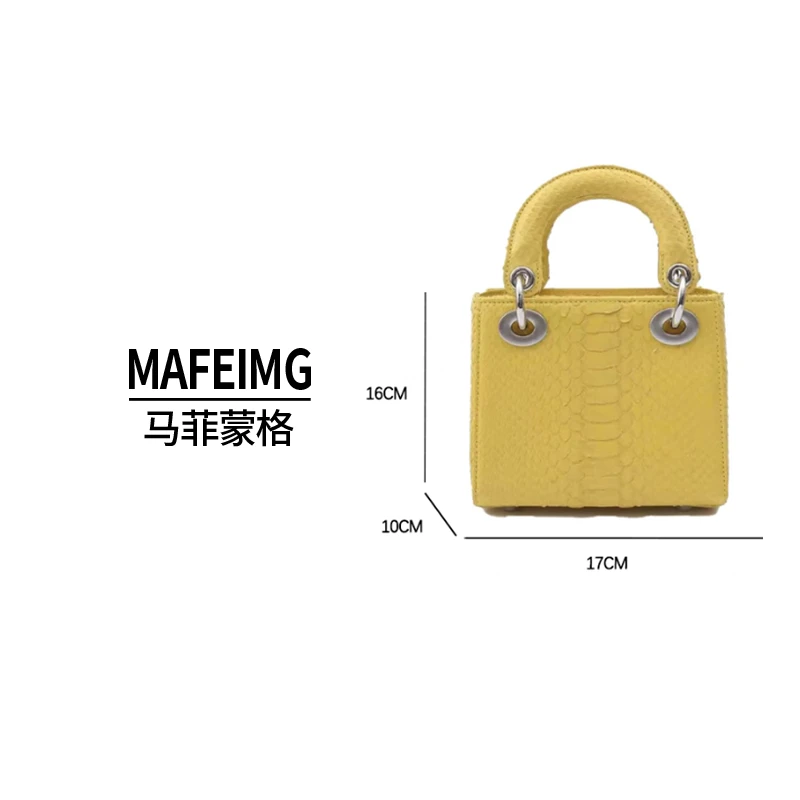 MAFEIMG 2025上新轻奢蛇皮手拎包百搭单肩包3156S  蛇皮 DF 17cm