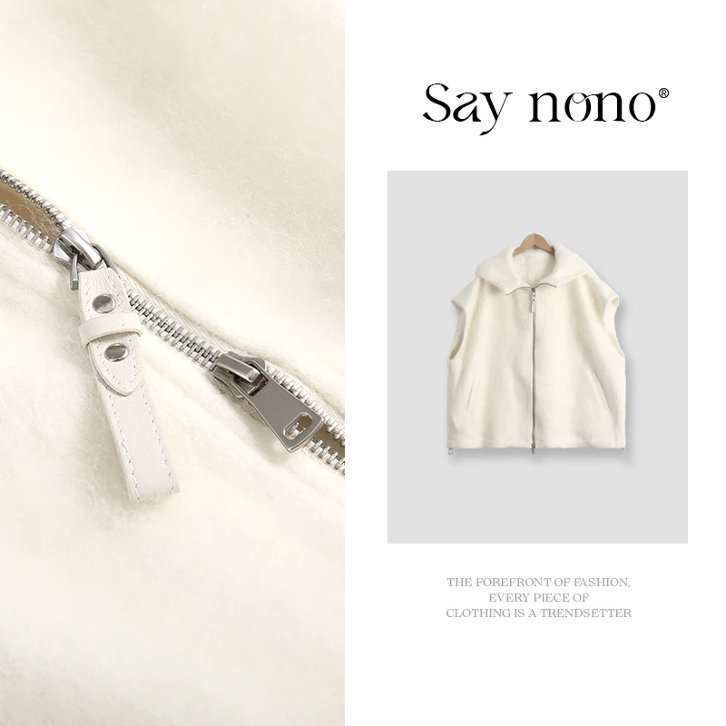 懒猫nono│Saynono 山羊绒绵羊毛长毛拉绒单面呢大衣/XXLSRR88186