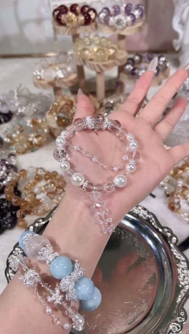 【闪购商品】水晶手链未镶嵌天然水晶默认微瑕 多样性发货发其一