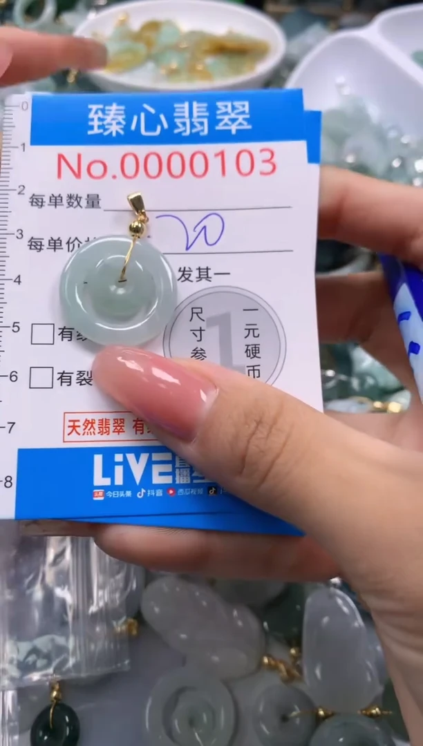 翡翠未镶嵌颈饰103