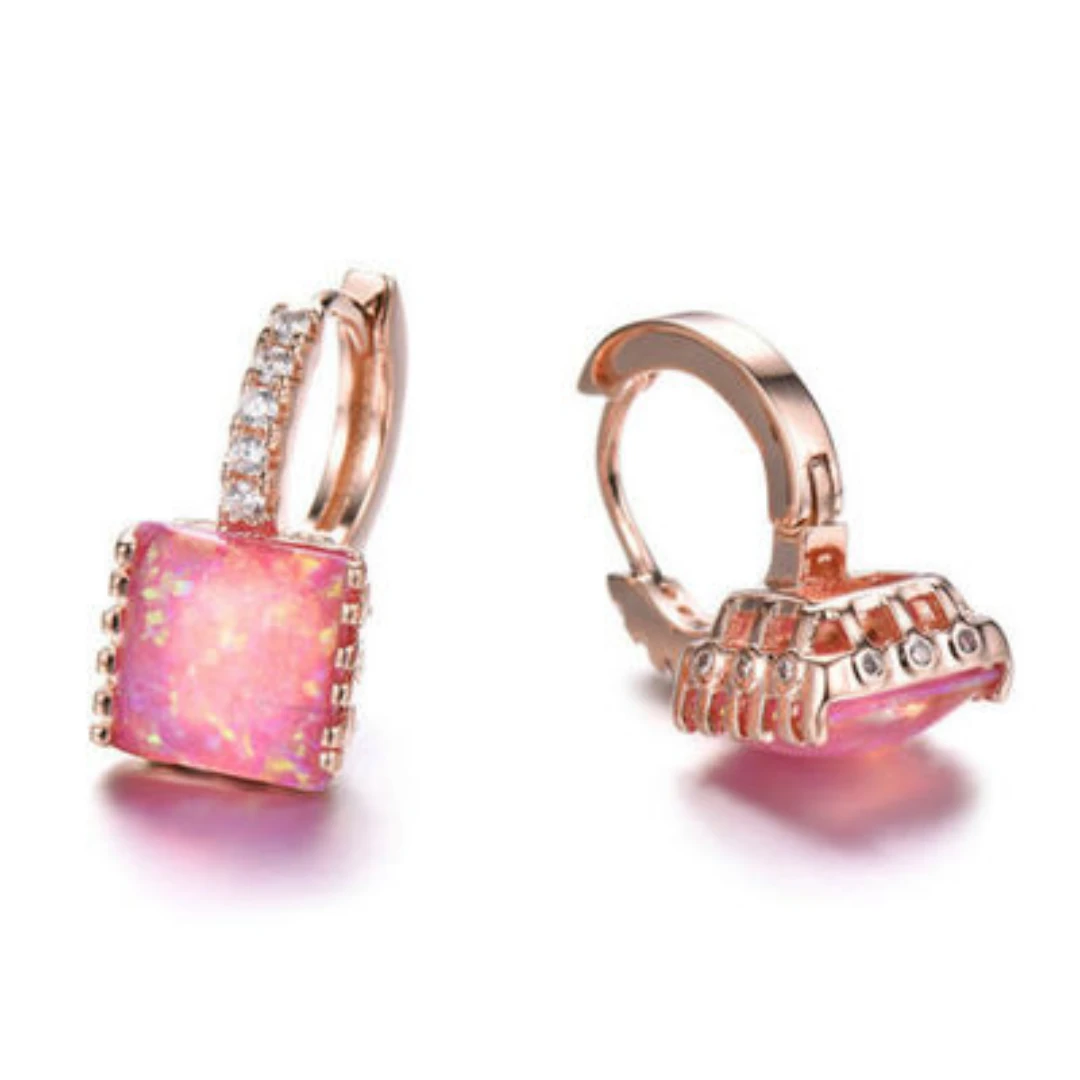 9076【原创opal系列·浪漫女人】设计师澳宝耳饰