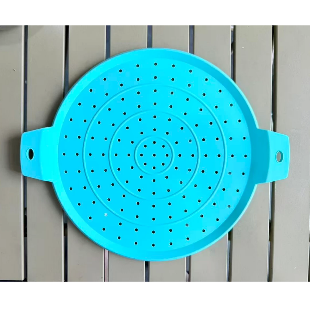 珊谷SG硅胶多功能大号硅胶饺子帘锅垫沥水网挡油板