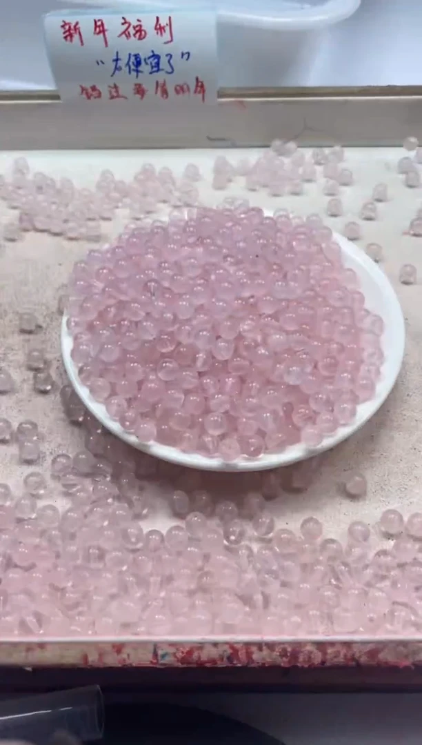 【闪购商品】水晶颈饰未镶嵌w934粉水晶6mm*40颗