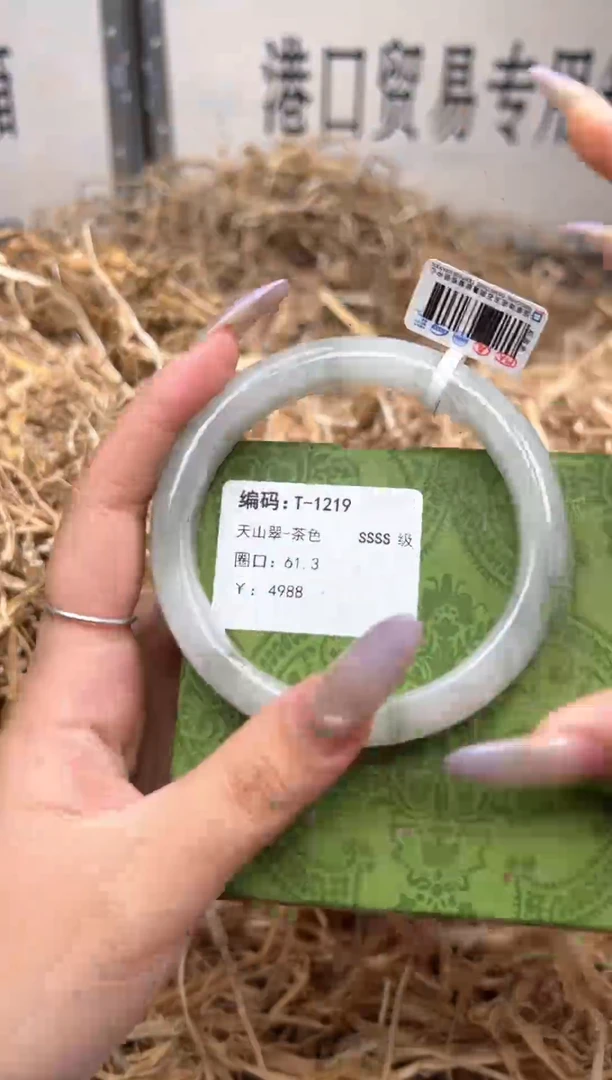 未镶嵌手镯石英质玉T1219LV