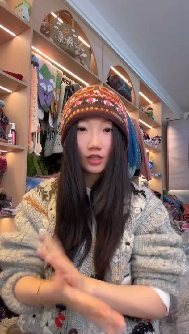 羊毛美利奴美拉德爱心帽