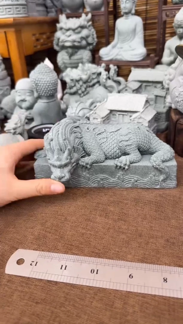 石材青砂石流水浪花镇水兽