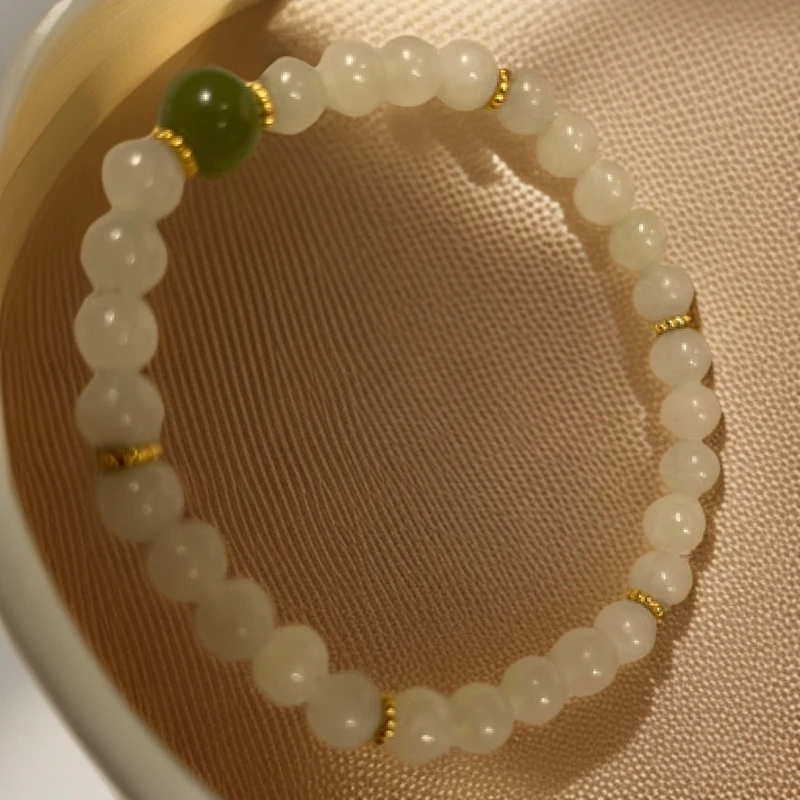 合成金属手链 国风百搭转运珠算盘珠手链