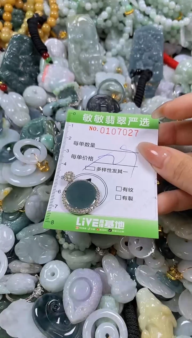 【闪购商品】翡翠颈饰未镶嵌闪购0107027多样性发其一