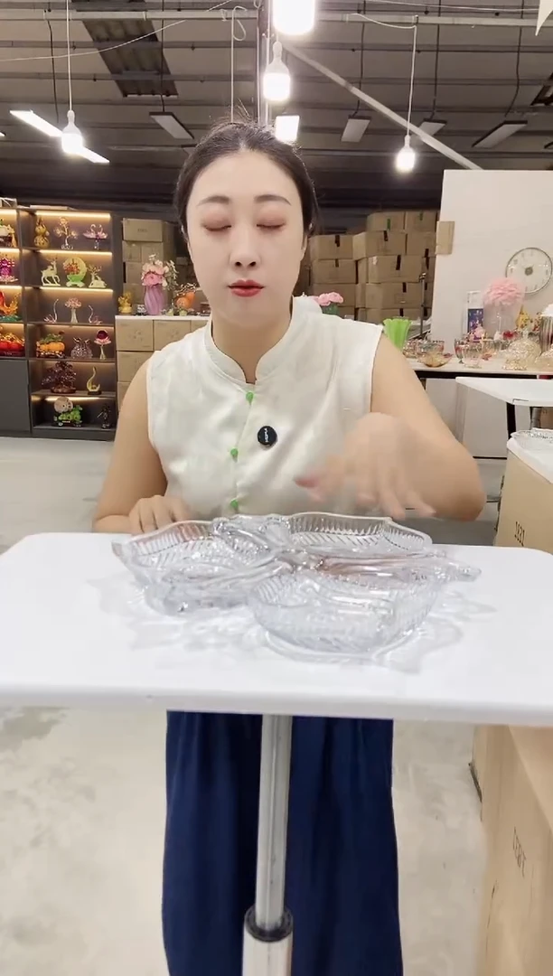 大号透明麦穗分格盘