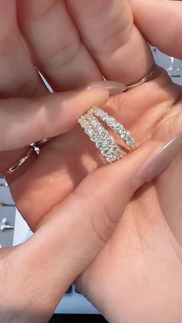 【闪购商品】钻石戒指/指环18K金镶嵌多样性发一