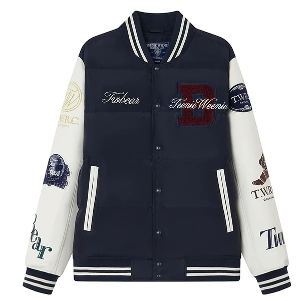 小熊男装羽绒服2024冬季新款潮流时尚运动棒球服外套TNJD244C02K