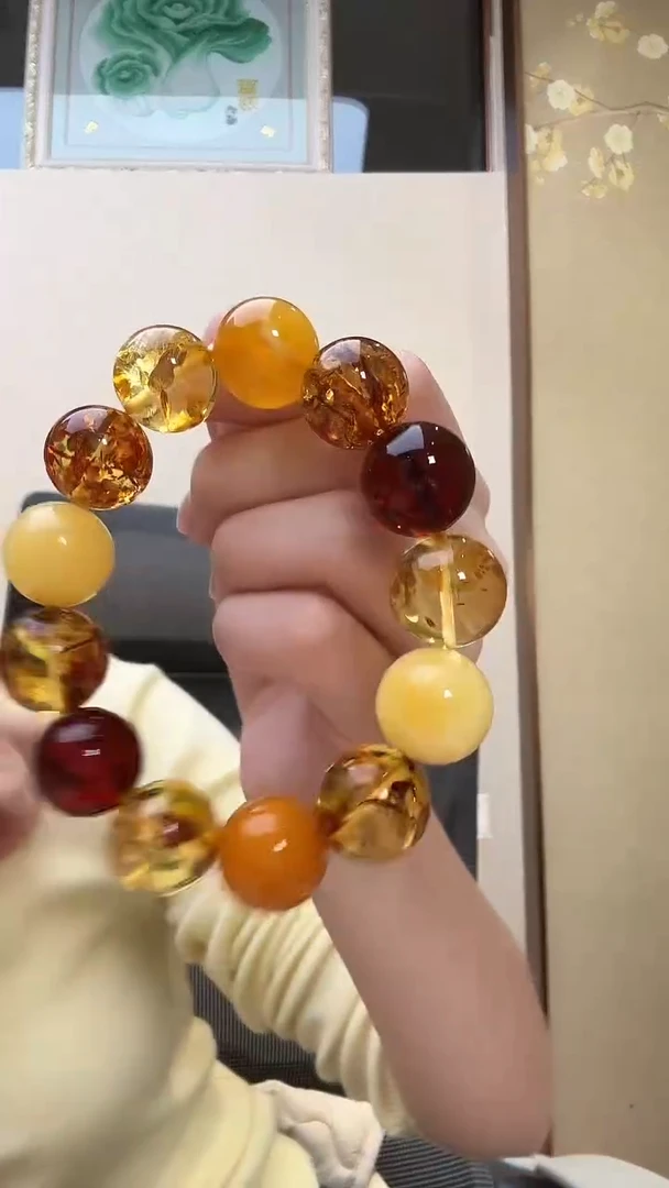 手链琥珀未镶嵌手串