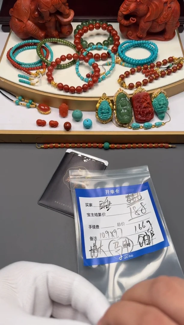 未镶嵌绿松石手串睡***~配饰