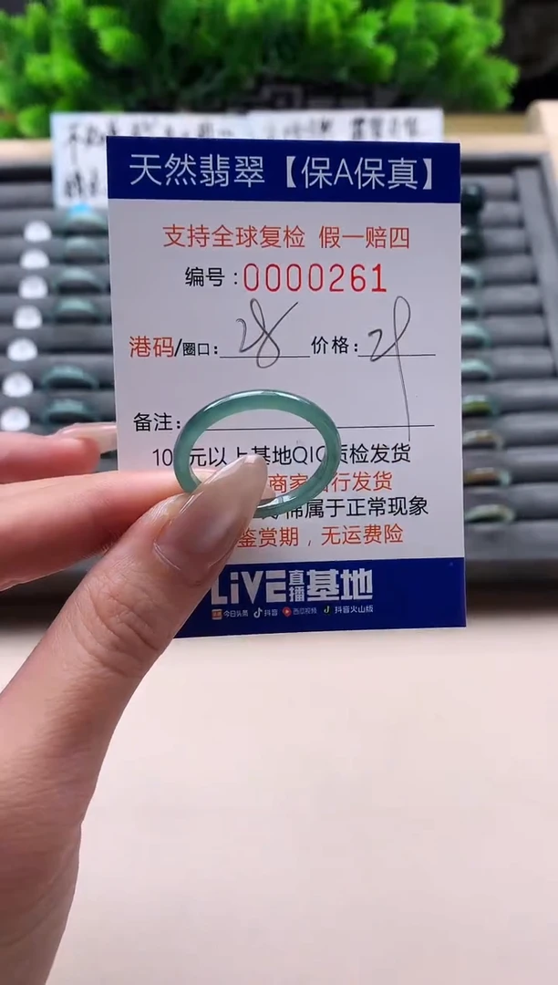 未镶嵌戒指翡翠天然  261