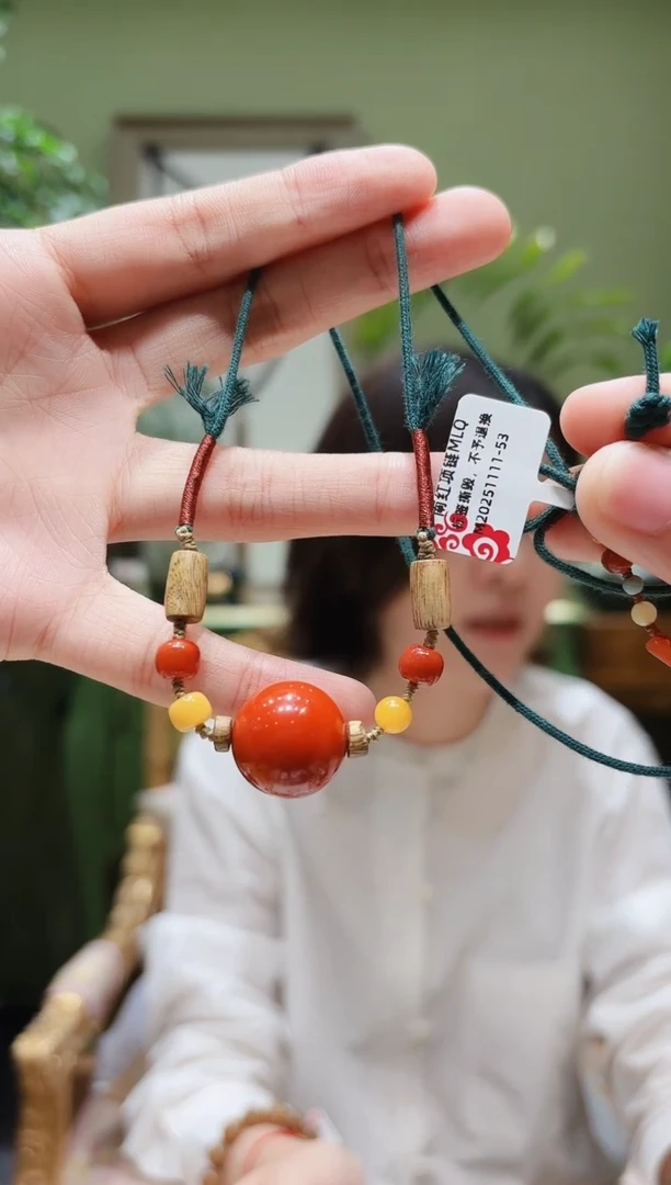 未镶嵌项链南红玛瑙南红绳编项链MLQ111-53多样性发货