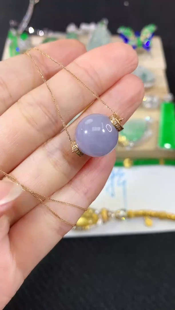 吊坠(不含链)18K金镶嵌翡翠139|5980