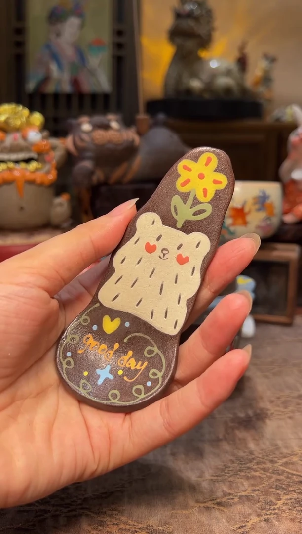 瓷片设计师手工手作款