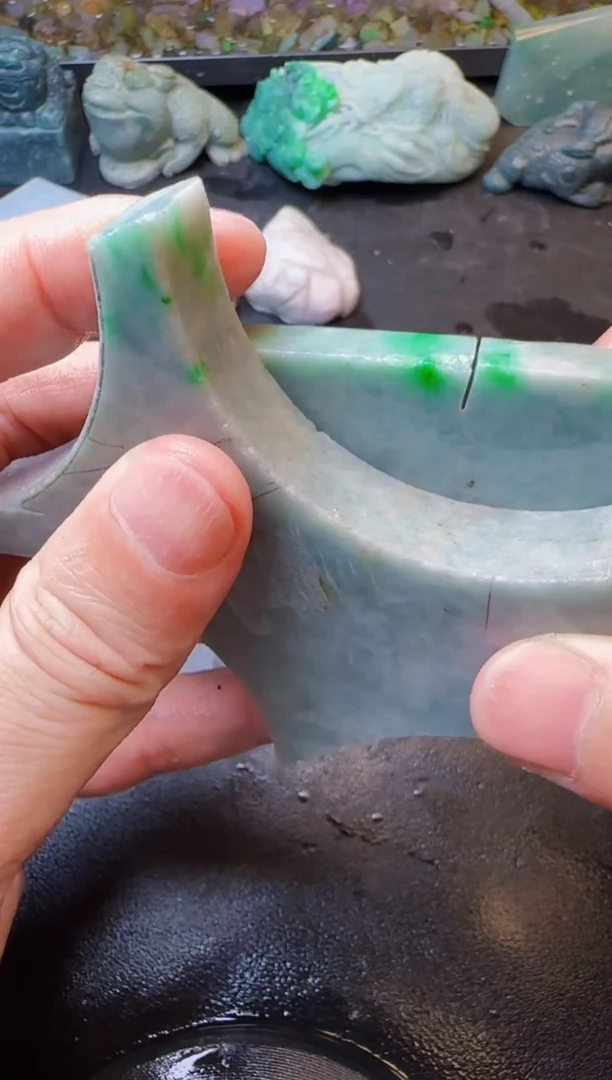 翡翠未镶嵌颈饰善**良天然缅甸A货翡翠001