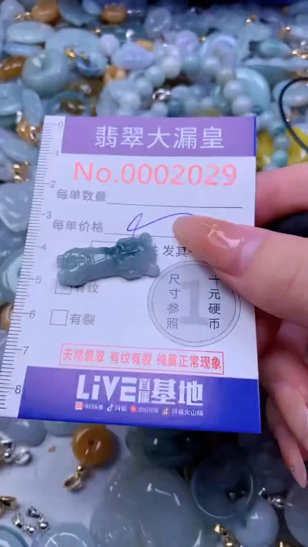 翡翠未镶嵌吊坠(不含链)2029
