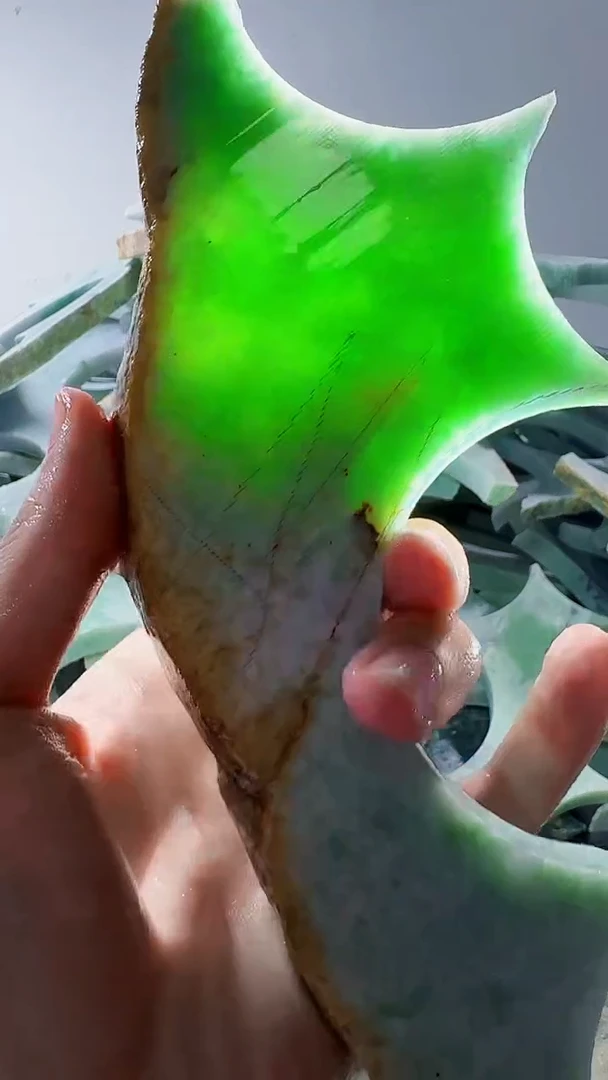 裸石翡翠缅甸翡翠A货文6439