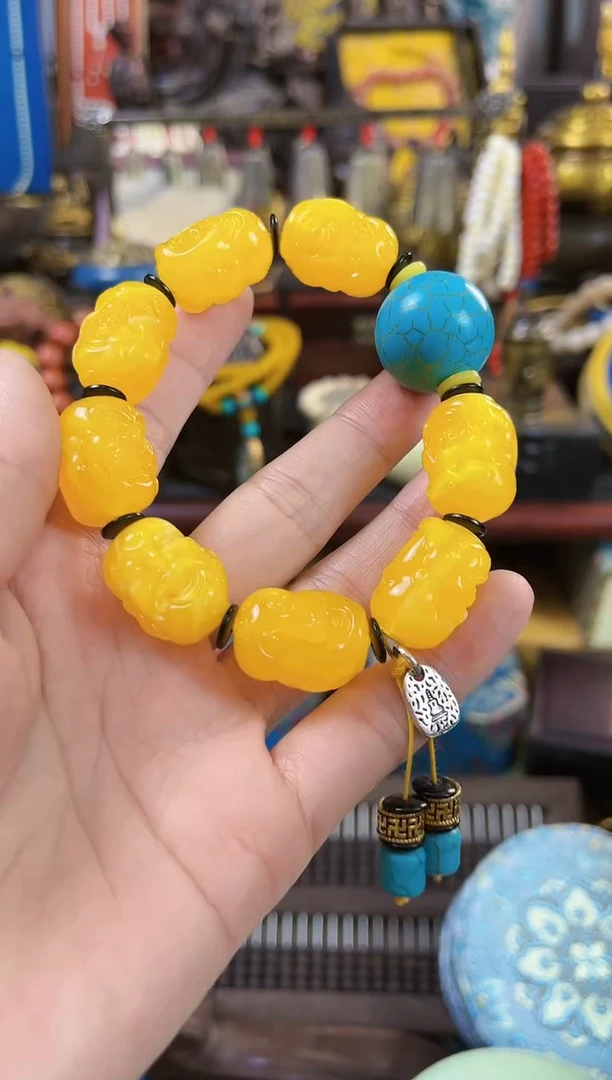 【闪购商品】蜜蜡手链未镶嵌【闪购商品闪购商品】