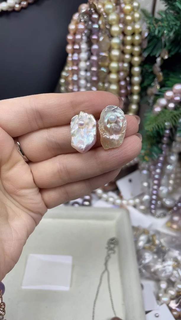 【闪购商品】淡水珍珠耳饰未镶嵌【纯恬珍珠】