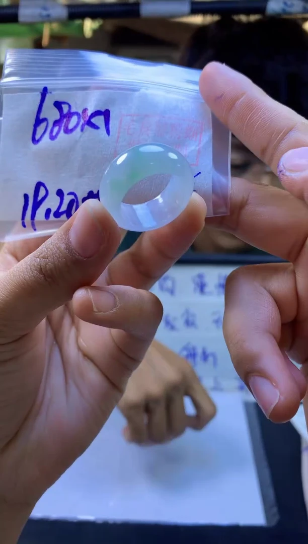 【闪购商品】定制翡翠未镶嵌戒圈#680元-毛货需精细抛光