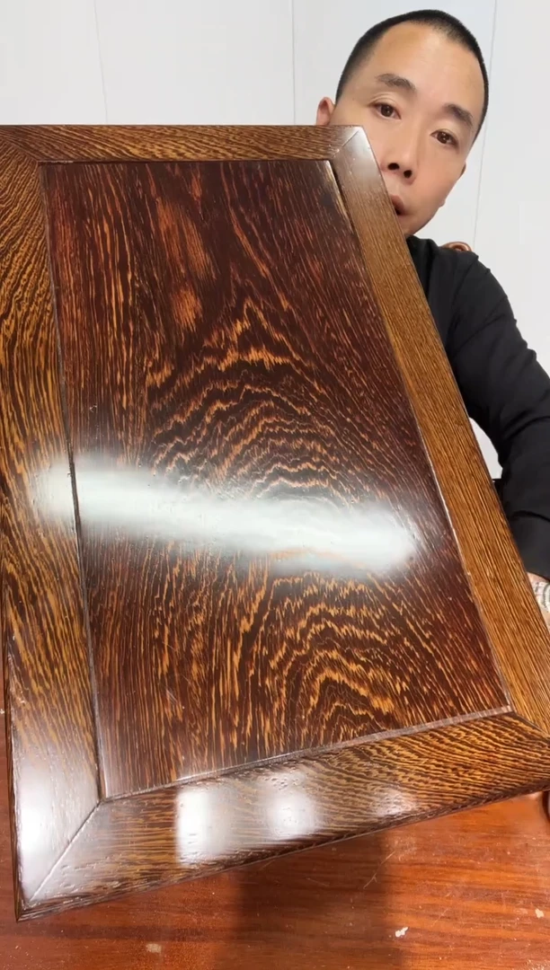 木子**子处理款鸡翅木长方底座50*30*12