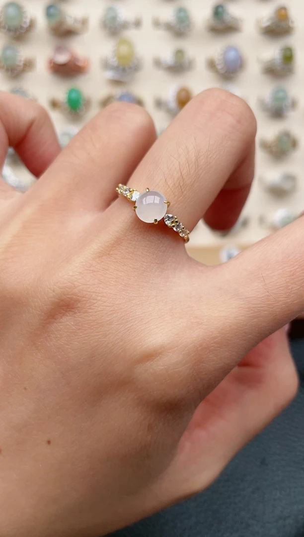 【闪购商品】翡翠戒指银S925镶嵌1111