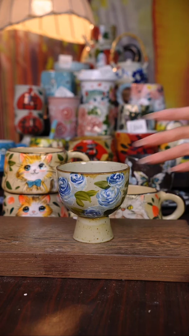 摆件陶泥垚手作 景德镇手工手绘陶瓷器物