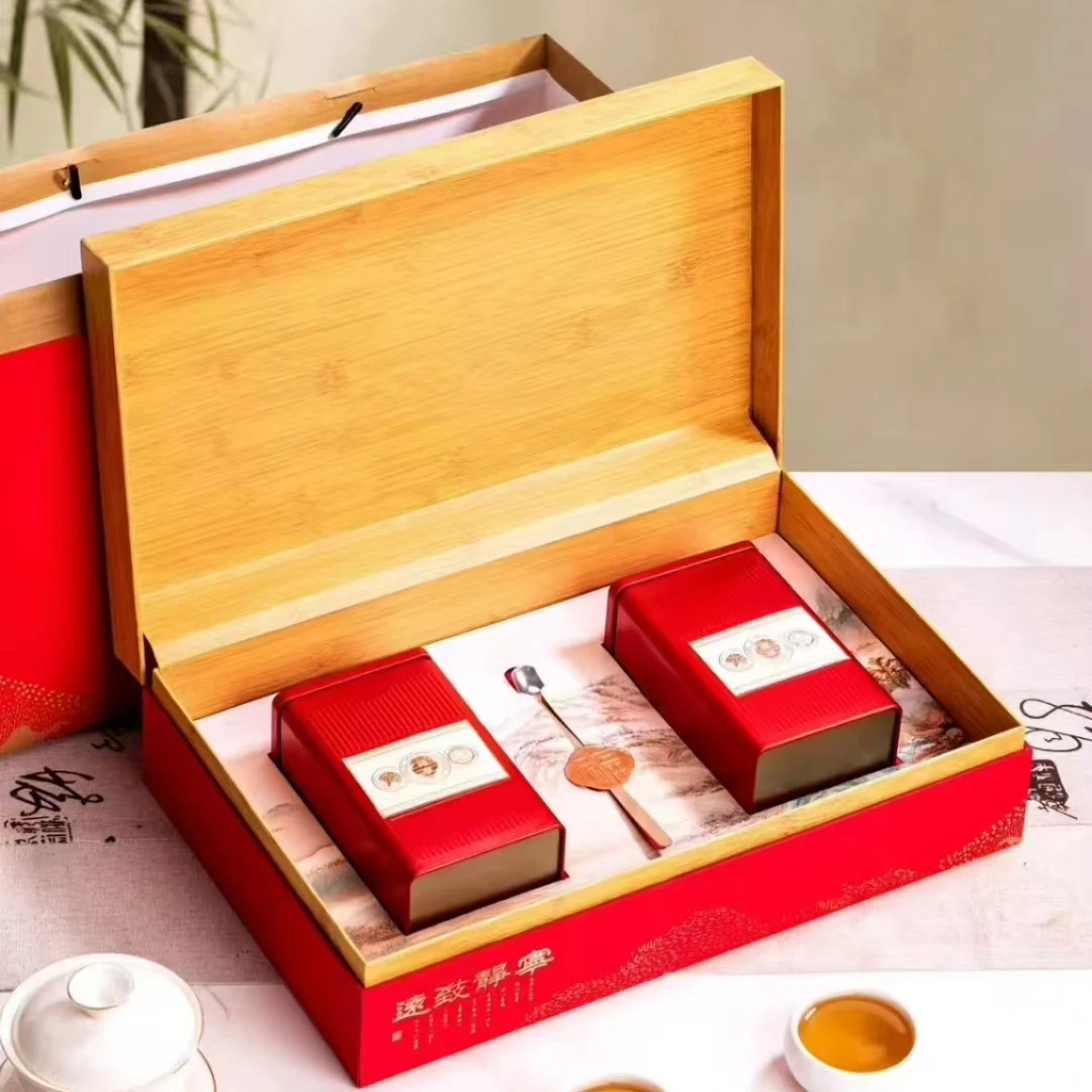 云南滇红 两罐装宁静致远茶叶礼盒装 过节送礼-伟-