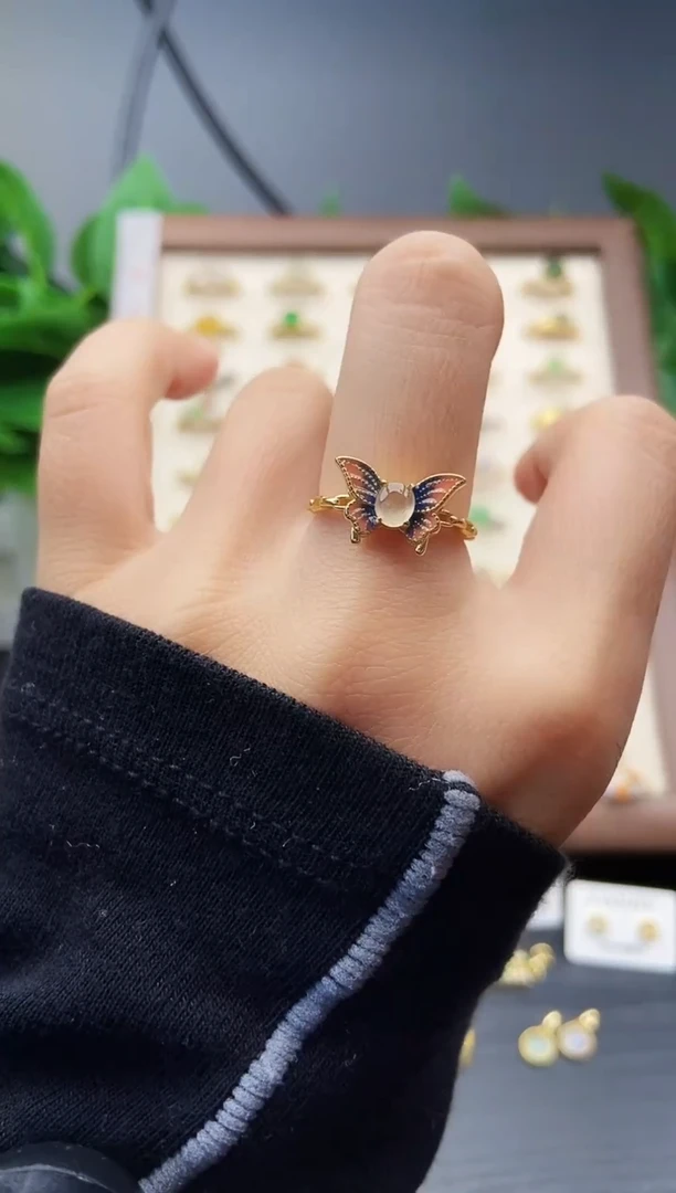 银S925镶嵌戒指翡翠12