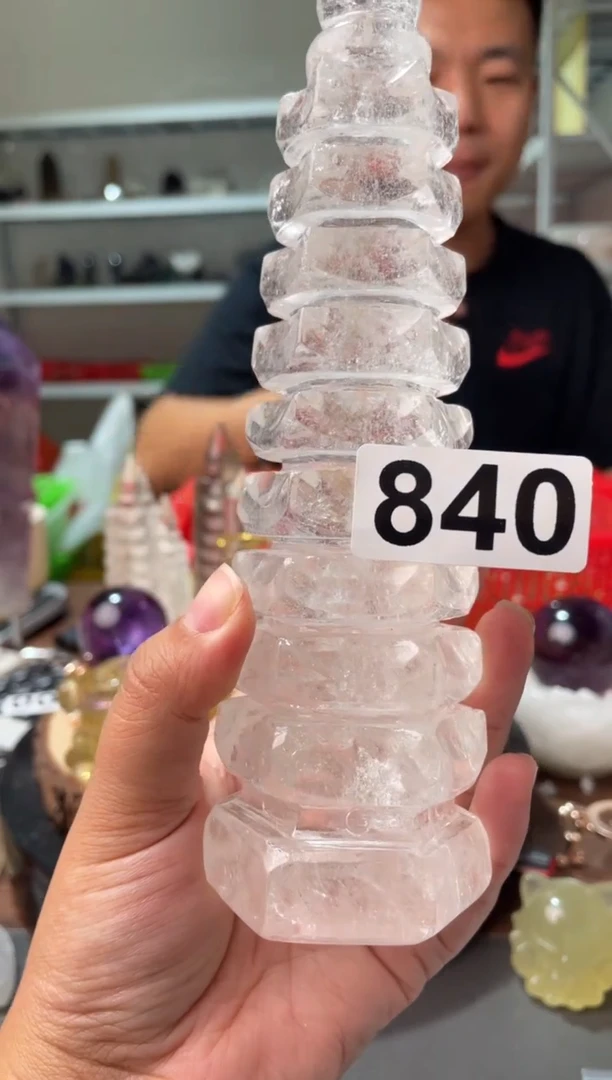 未镶嵌大型摆件（非配饰）水晶白水晶文昌塔840