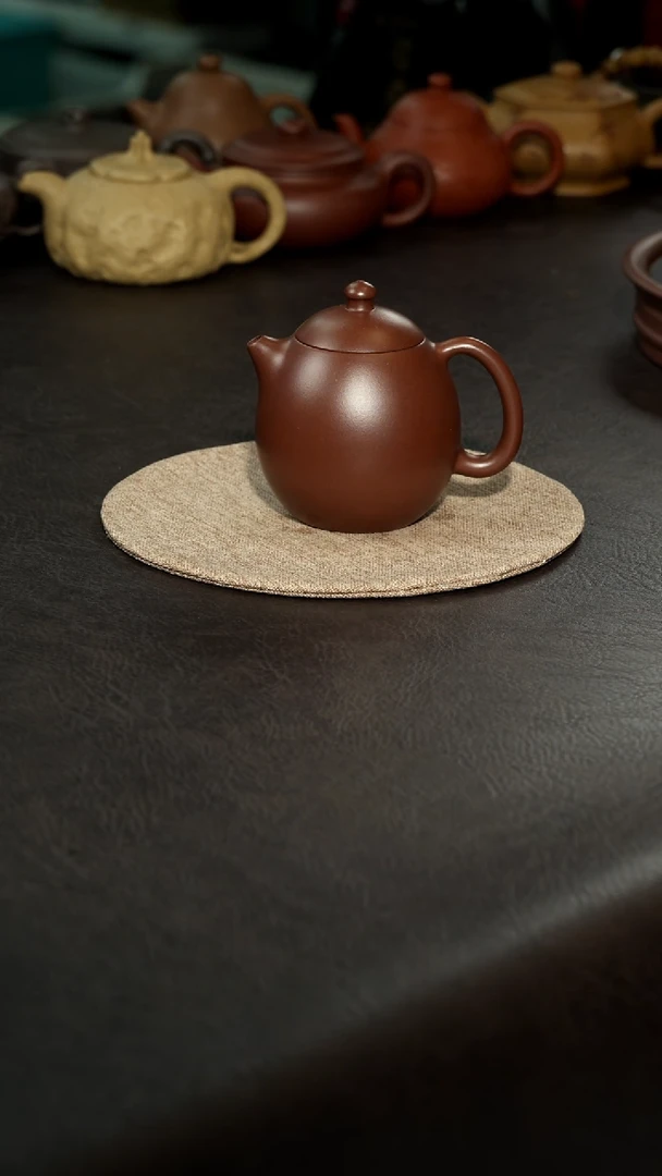 茶壶紫砂08老紫泥龙蛋