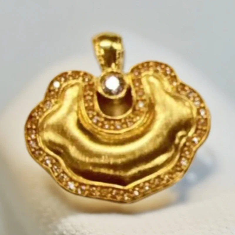 【小北专属】18k金如意锁包平安锁