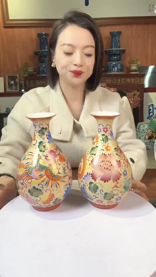 摆件陶景德镇陶瓷青花摆件