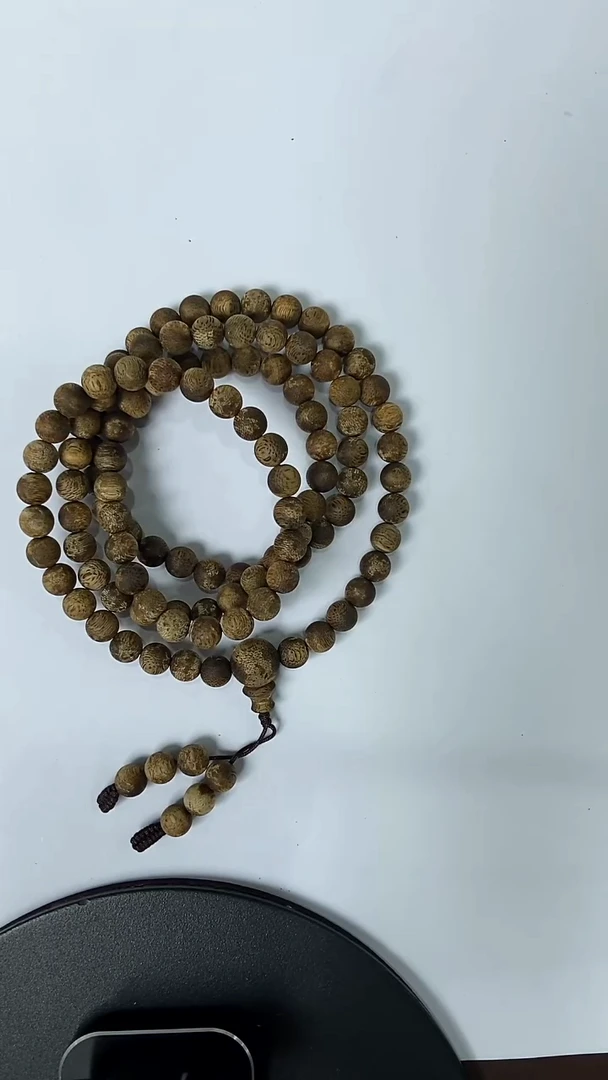 沉香手串i*梦【紫瑶】CQN065崖香白蜡沉沉香多圈手串多样性发一