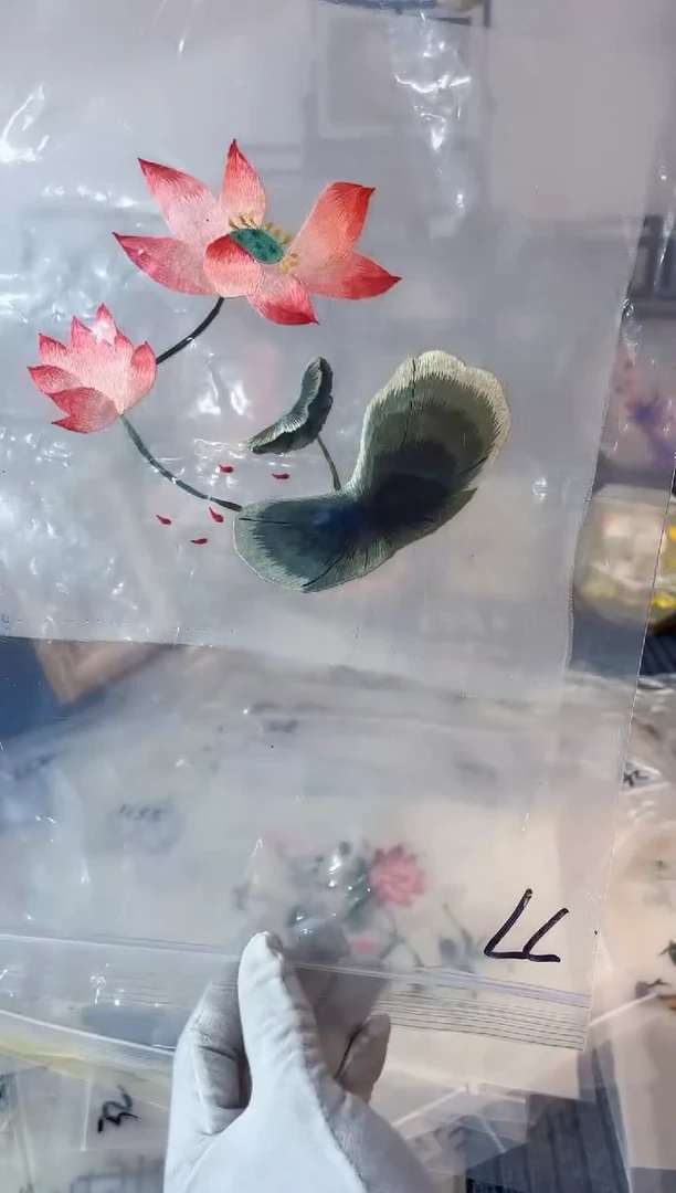 织绣纯手工苏绣双面绣绣布77