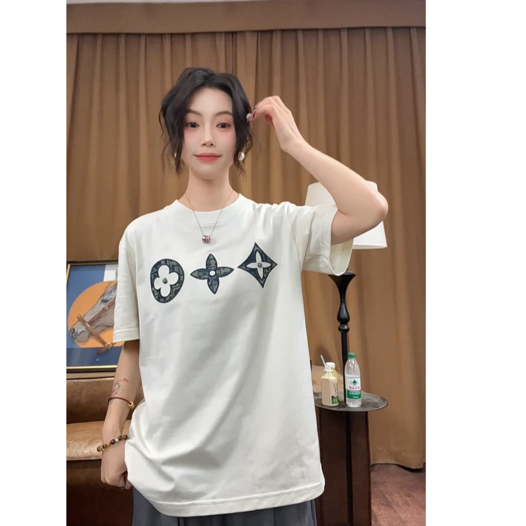 【周晚晚】2025新款时尚轻奢高级短袖