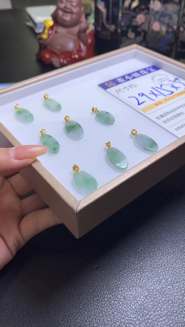 颈饰未镶嵌翡翠V144多样性发一件/配绳子